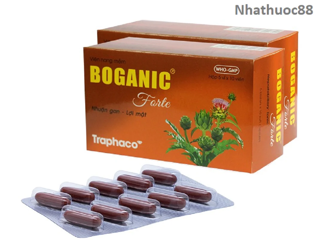 Giải độc Gan Boganic Forte điều trị các bệnh lý về Gan,mỡ máu