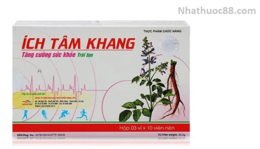Ích Tâm Khang hộp 30 viên- Tăng cường sức khỏe Tim