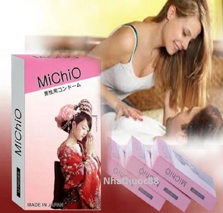 Bao cao su MiChiO siêu mỏng ôm sát,có Gai Gân nhẹ tạo cảm giác bất ngờ