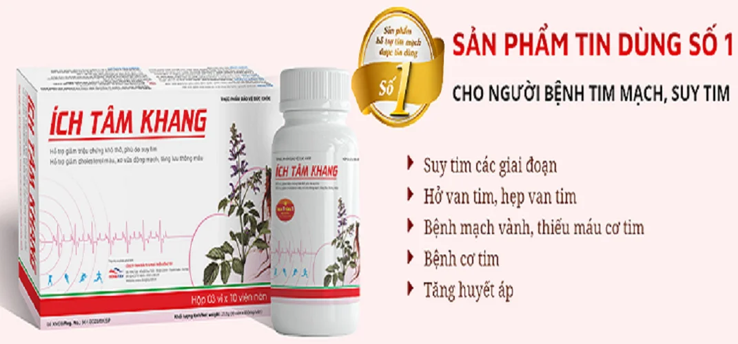 ÍCH TÂM KHANG 180 viên- Tăng cường sức khỏe cho Tim