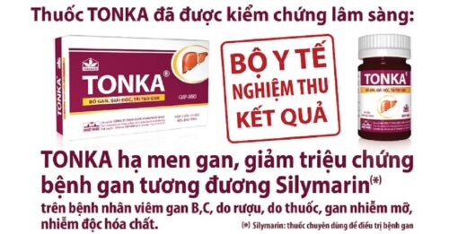 Giải độc Gan Tonka dùng trong các trường hợp Viêm gan,vàng da, chán ăn, khó tiêu