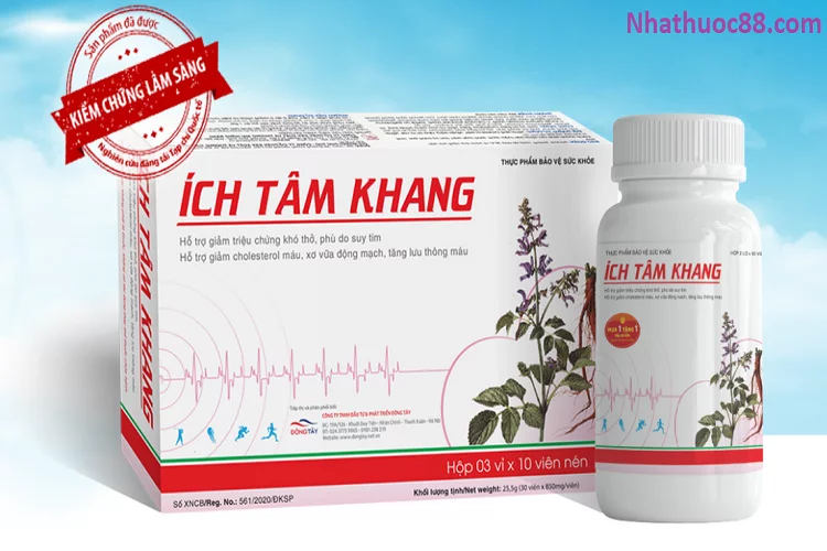 ÍCH TÂM KHANG (Hộp 90 VIÊN) -Mua 1 tặng 1