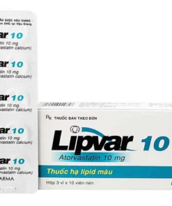 Thuốc Hạ Lipid máu Lipvar Atorvastatin 10mg