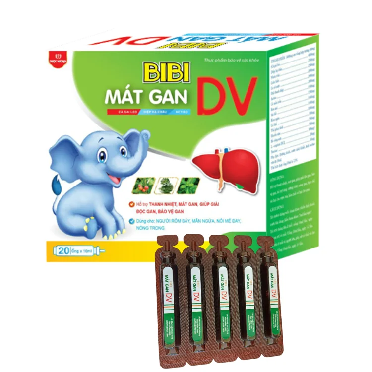 MÁT GAN BiBi DV Hỗ trợ thanh nhiệt, mát gan, giúp giải độc gan, bảo vệ gan
