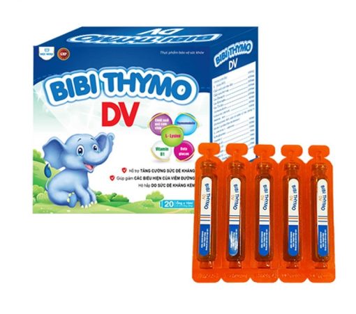 TPBVSK Bibi Thymo DV hộp 20 ống - dành cho những người hay bị cúm mùa,cúm do virus