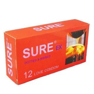 Bao cao su Sure hộp 12 cái Siêu mỏng co giãn đa chiều cảm giác thoải mái