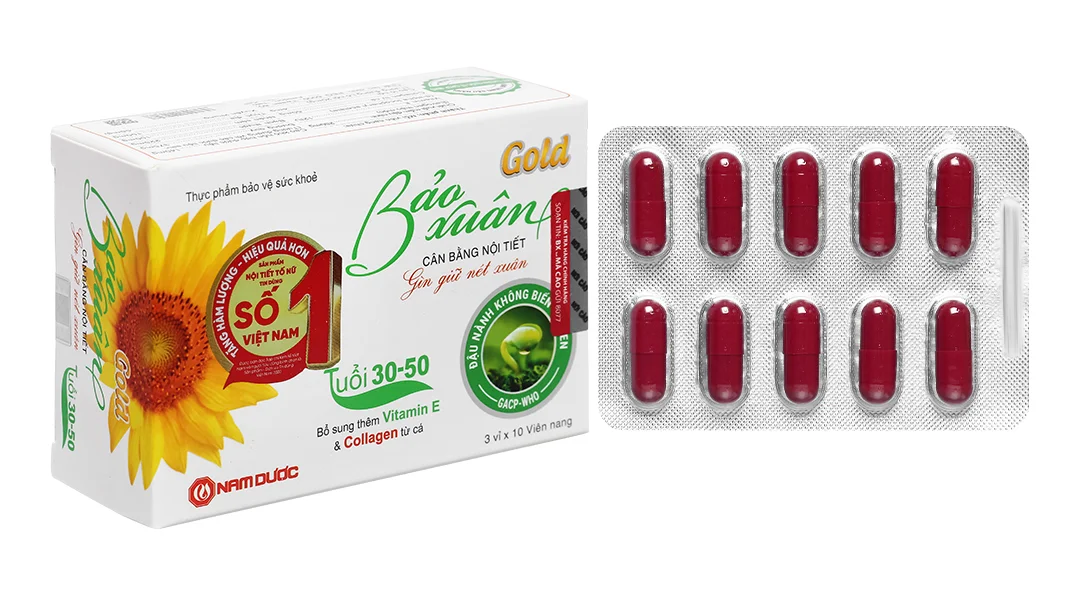 Viên Uống Bảo Xuân Gold 30-50 Tuổi- Cân bằng nội tiết tố Nữ