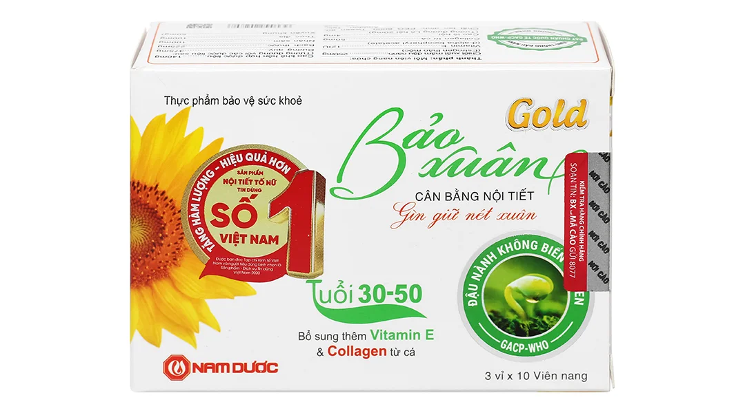 Viên Uống Bảo Xuân Gold 30-50 Tuổi- Cân bằng nội tiết tố Nữ