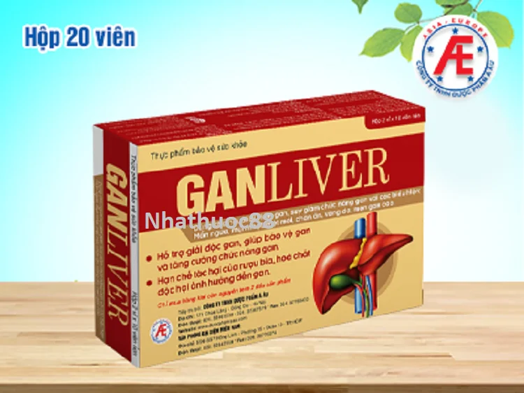 Giải Độc Gan Liver Á Âu hộp 20 viên