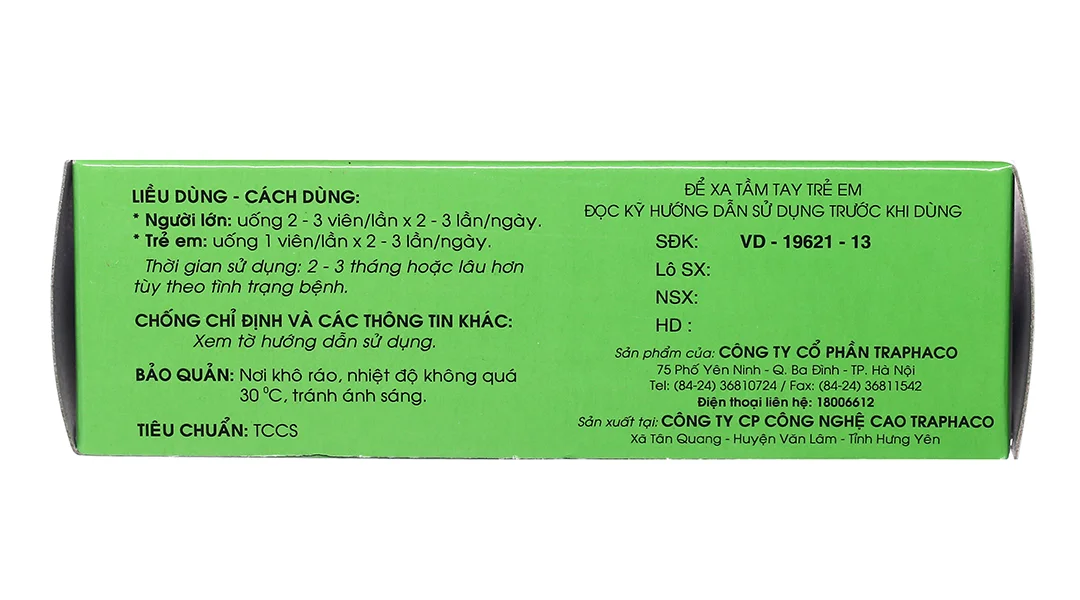 Hoạt hết dưỡng não hộp 100 viên