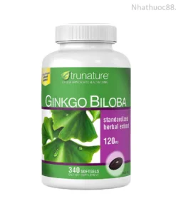 Bổ não Trunature Ginkgo Biloba Mỹ lọ 340 viên