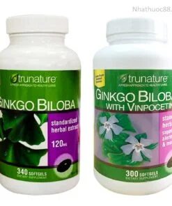 Bổ não Trunature Ginkgo Biloba Mỹ lọ 340 viên