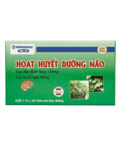 Hoạt Huyết Dưỡng Não HD lưu thông mạch máu não hộp 100 viên