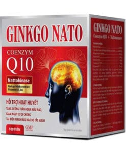 Dưỡng não Ginkgo Nato Coenzym Q10-Hỗ trợ tăng cường tuần hoàn máu não (100 viên đỏ)