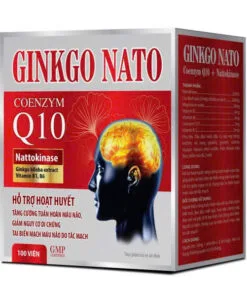 Dưỡng não Ginkgo Nato Coenzym Q10-Hỗ trợ tăng cường tuần hoàn máu não (100 viên đỏ)