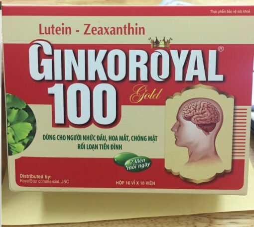 GinkoRoyal 100 Gold – Hoạt huyết, dưỡng não hộp 100 viên