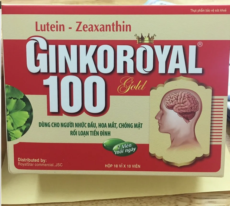 GinkoRoyal 100 Gold – Hoạt huyết, dưỡng não hộp 100 viên