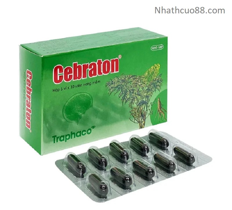 Thuốc Bổ não,dưỡng não Cebraton hộp 50 viên