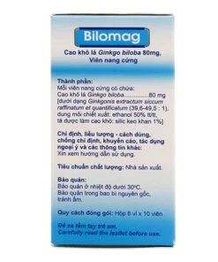 Bilomag Thuốc hoạt huyết dưỡng não Ba Lan hộp 60 viên