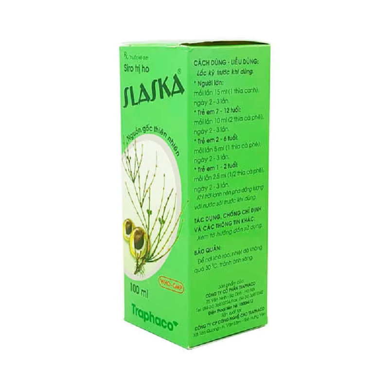 Siro ho Slaska New bổ phế, giảm ho lọ 100ml
