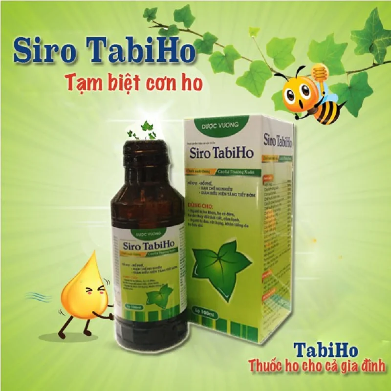 Siro ho TabiHo Dược Vương lọ 100ml