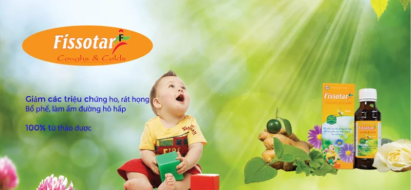 Siro ho Fissotar F bổ phế, giảm ho lọ 100ml