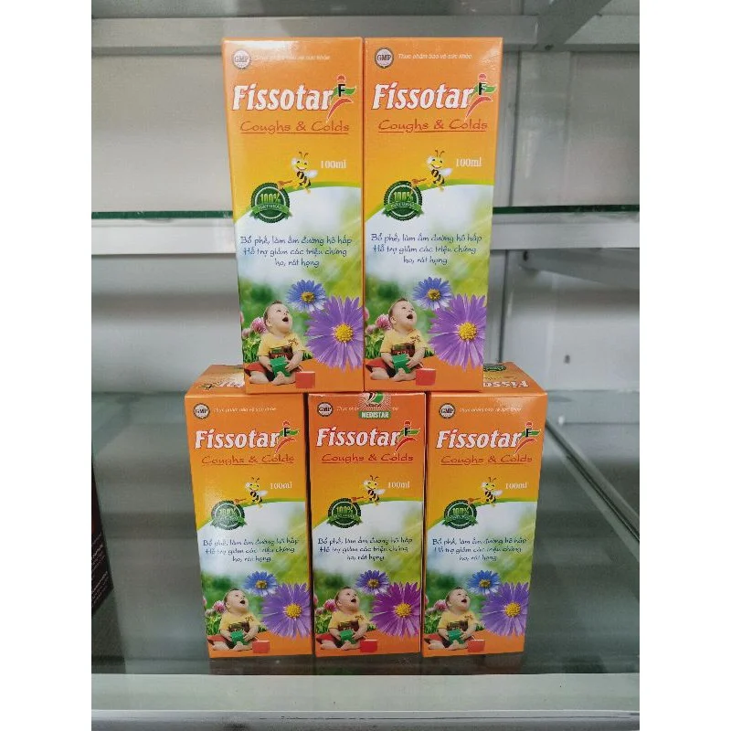 Siro ho Fissotar F bổ phế, giảm ho lọ 100ml