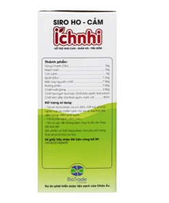 Siro ho cảm Ích Nhi hỗ trợ giảm ho, tăng đề kháng chai 90ml
