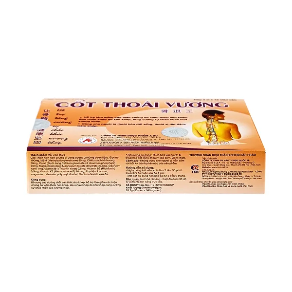 Viên uống Cốt Thoái Vương Á Âu giảm đau xương khớp,viêm khớp (30 viên)