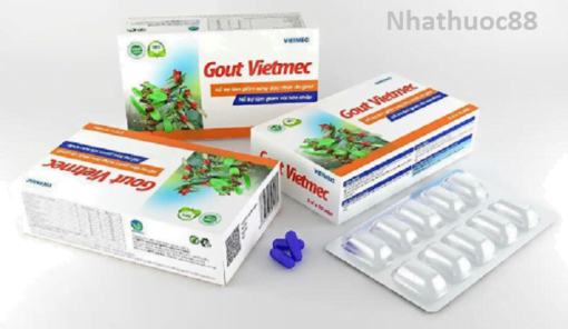 Viên uống hỗ trợ điều trị Gut Vietmec, giảm nhanh các triệu viêm khớp,Gout