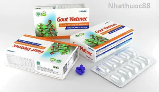 Viên uống hỗ trợ điều trị Gut Vietmec, giảm nhanh các triệu viêm khớp,Gout