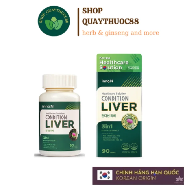 Viên uống giải độc GAN CONDITION LIVER Chính Hãng Hàn Quốc (90 viên)