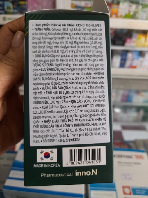 Viên uống giải độc GAN CONDITION LIVER Chính Hãng Hàn Quốc (90 viên)