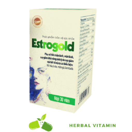 Viên uống bổ sung Estrogold thảo dược (30 viên)- Tăng cường nội tiết tố nữ