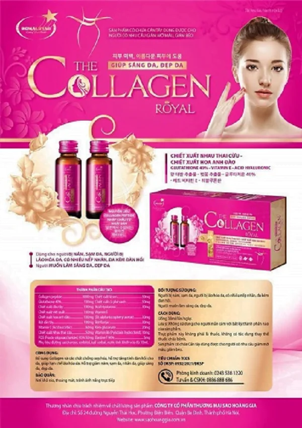 Nước uống Collagen cao cấp Royal hộp 8 lọ x 30ml