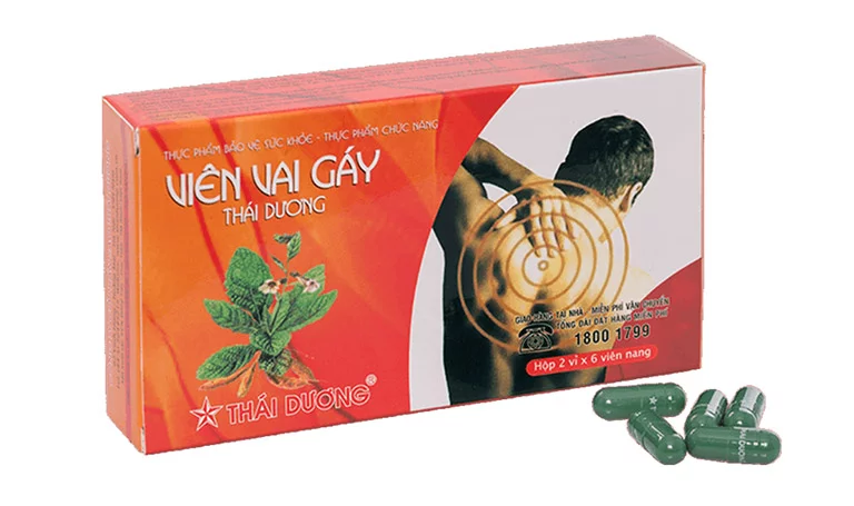 Viên Vai Gáy Thái Dương giảm đau mỏi vai gáy,lưu thông khí huyết (12 viên)
