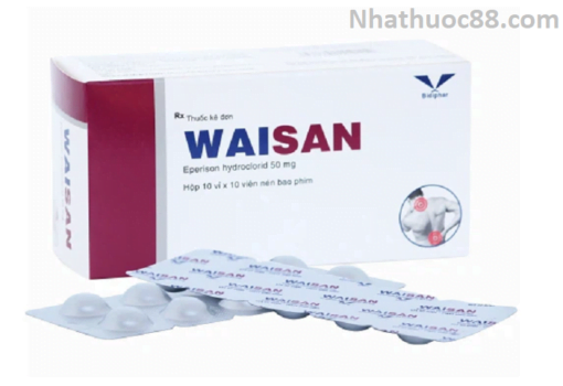 Thuốc Waisan Bidiphar điều trị thoái hóa đốt sống cổ,tăng trương lực cơ(10 vỉ x 10 viên)