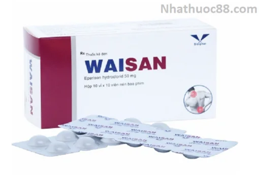 Thuốc Waisan Bidiphar điều trị thoái hóa đốt sống cổ,tăng trương lực cơ(10 vỉ x 10 viên)