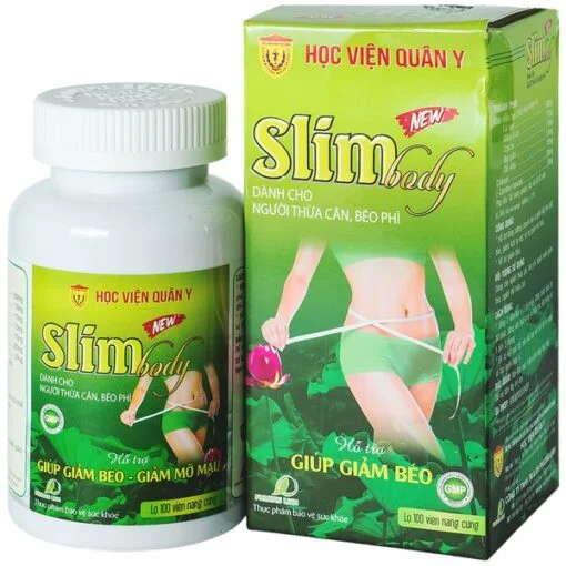 VIÊN UỐNG GIẢM CÂN SLIMBODY (100 viên) giảm cân nhanh, an toàn