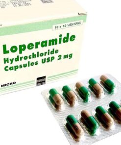 Thuốc tiêu chảy Loperamide hộp (100 viên) Ấn Độ