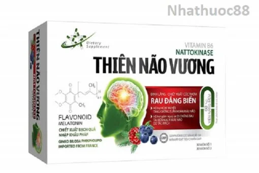 Viên uống Thiên Não Vương (60 viên)- giảm nhanh các triệu chứng đau đầu,chóng mặt,tê bì chân tay,mất ngủ kinh niên…