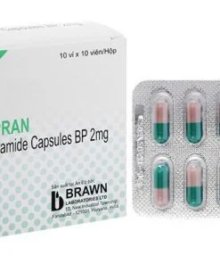 Thuốc tiêu chảy Loperamide hộp (100 viên) Ấn Độ