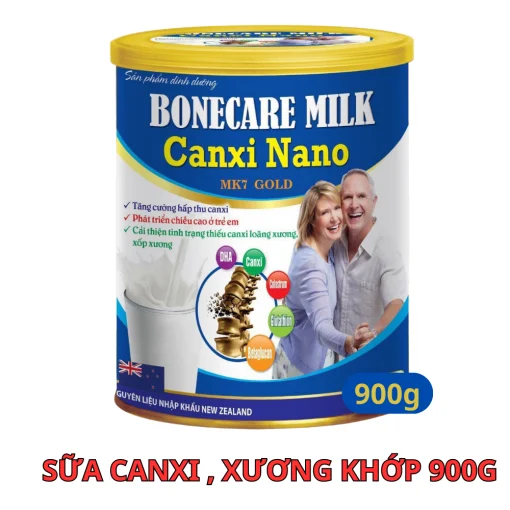 Sữa bột Canxi Nano MK7 Gold 900g - Phát triển chiều cao, cải thiện tình trạng thiếu canxi, loãng xương