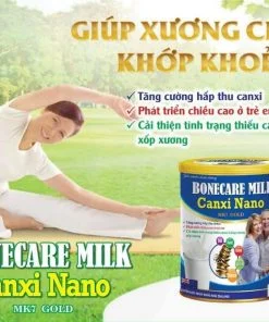 Sữa bột Canxi Nano MK7 Gold 900g - Phát triển chiều cao, cải thiện tình trạng thiếu canxi, loãng xương