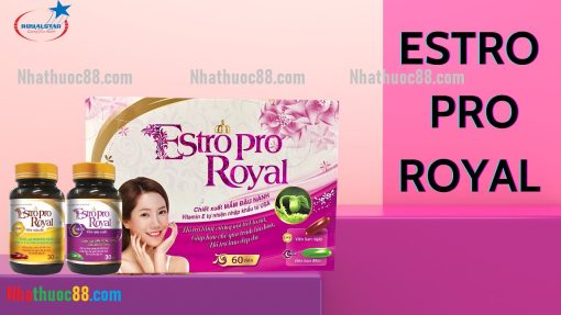 Viên Uống Estrogen Pro Royal cao cấp (60 viên)- Bổ sung nội tiết nữ, đẹp da, giảm quá trình lão hóa da