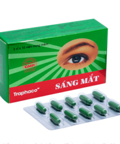 Viên uống Sáng Mắt Traphaco (100 viên) làm sáng mắt, điều trị các bệnh về mắt như mờ mắt, nhức mắt, khô mắt