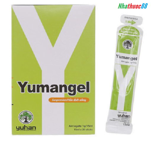 Hỗn dịch uống Yumangel (20 gói) giúp kháng acid, cải thiện loét dạ dày, trào ngược thực quản