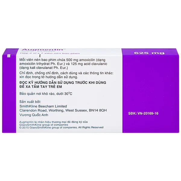 Thuốc Augmentin 625g Gsk
