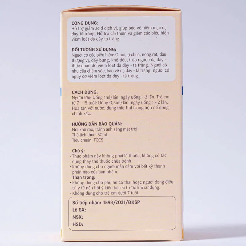 Dung dịch Nano Curcumin OIC 50ml giảm nhanh các triệu chứng ợ hơi, ợ chua, trào ngược
