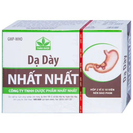 Dạ Dày Nhất Nhất (30 v) chỉ định diều trị viêm loét dạ dày, hành tá tràng cấp và mãn tính